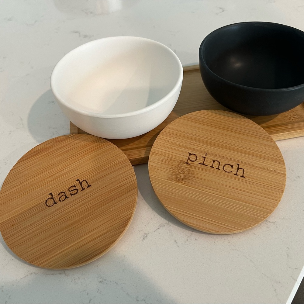 NWB-Salt and Pepper storage bowls